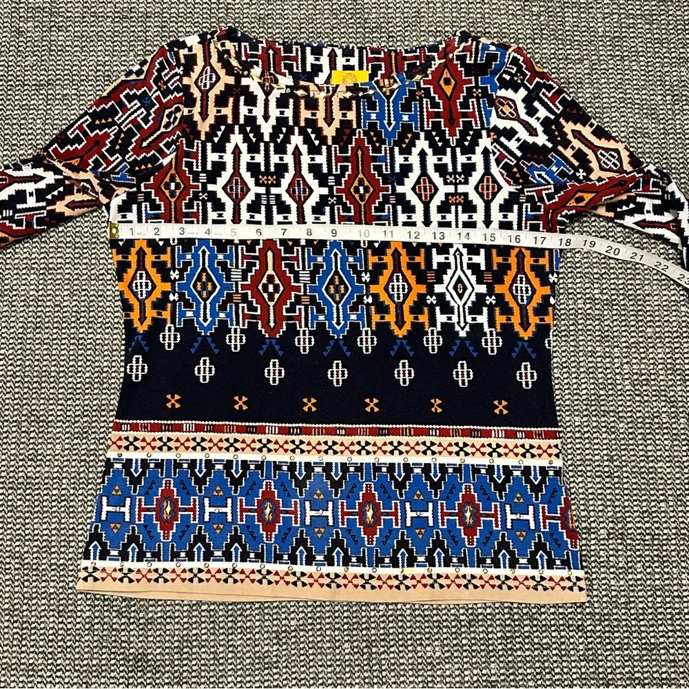 Ruby Rd. Multicolor Patterned Women's Top - Picture 3 of 8